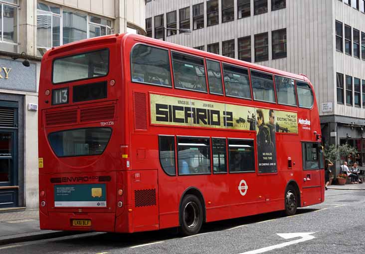 Metroline Aleander Dennis Enviro400H TEH1236